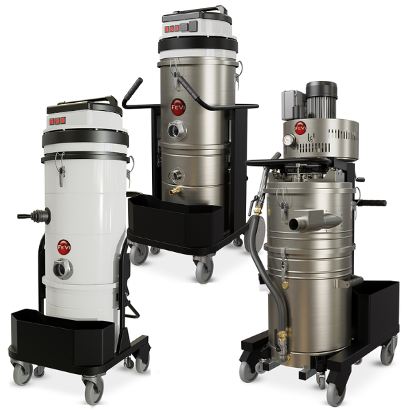 2.	Advanced filtration system of FEVI vacuum cleaners for oils and chips 3.	